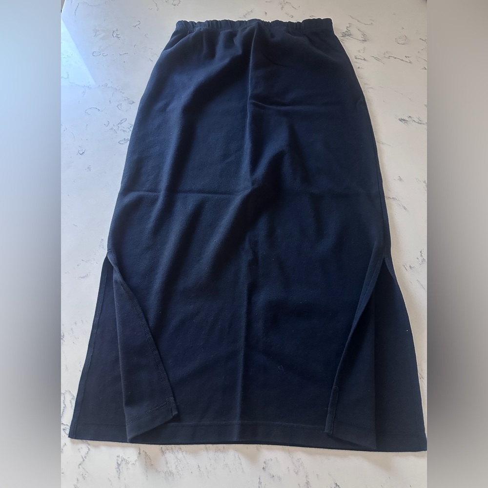 Requirements Women’s  Dark Blue Pencil Maxi Skirt 100% Cotton size S